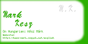mark kesz business card