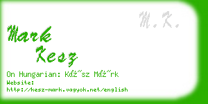 mark kesz business card